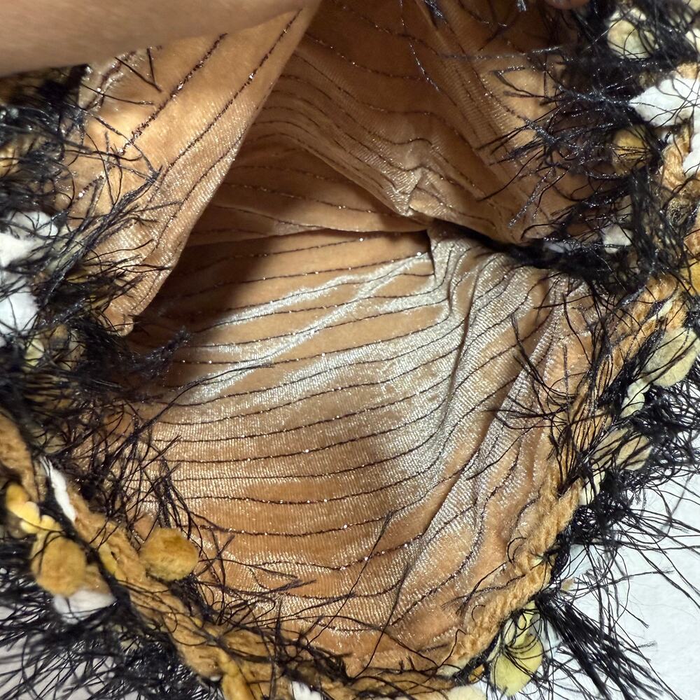 Funky Retro Knitted Multicolor Small Crossbody Bag Purse Y2K Fuzzy Cute Festival - Picture 3 of 7